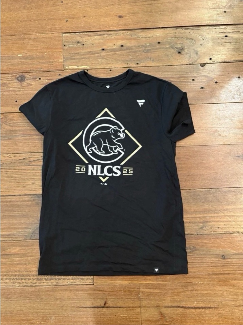 Chicago Cubs 2025 NLCS Black Fanatics Shirt Size Large
